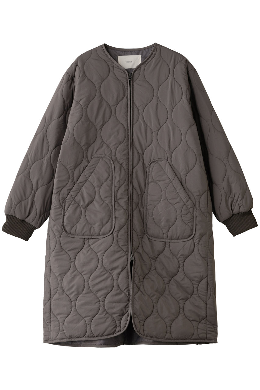 MidiUmi quilting long CT コート (c.gray, F) ミディウミ ELLE SHOP MidiUmi quilting long CT コート (c.gray, F) ミディウミ ELLE SHOP