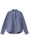 front half frill shirt シャツ ミディウミ/MidiUmi navy