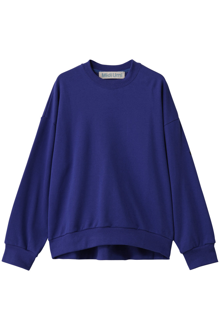 MidiUmi wide sweat PO プルオーバー (blue, F) ミディウミ ELLE SHOP MidiUmi wide sweat PO プルオーバー (blue, F) ミディウミ ELLE SHOP
