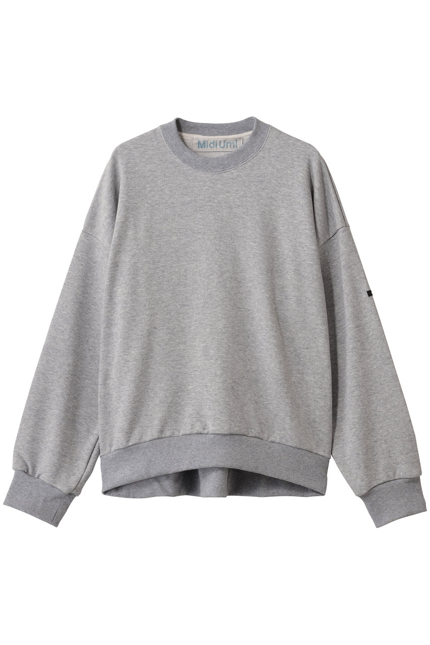 MidiUmi wide sweat PO プルオーバー (gray, F) ミディウミ ELLE SHOP MidiUmi wide sweat PO プルオーバー (gray, F) ミディウミ ELLE SHOP