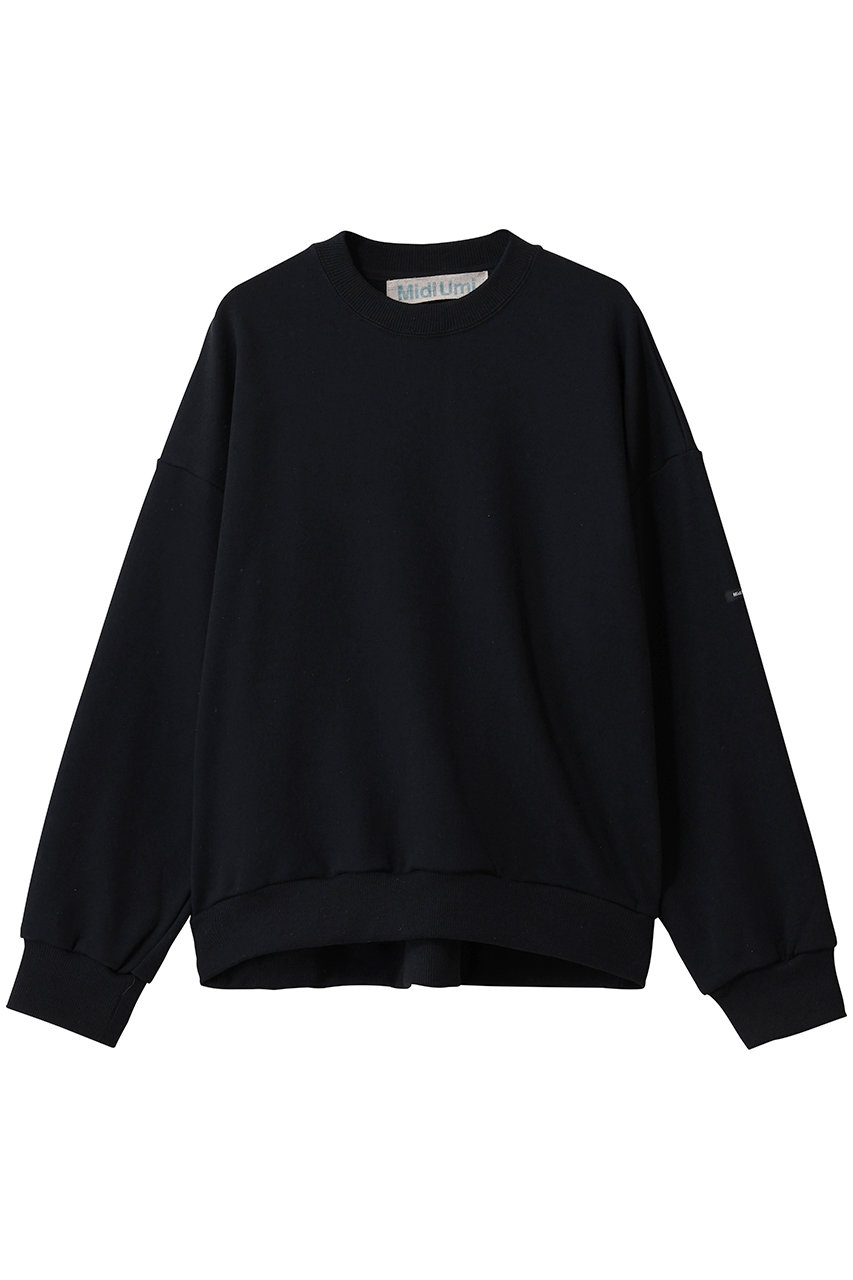 MidiUmi wide sweat PO プルオーバー (black, F) ミディウミ ELLE SHOP MidiUmi wide sweat PO プルオーバー (black, F) ミディウミ ELLE SHOP