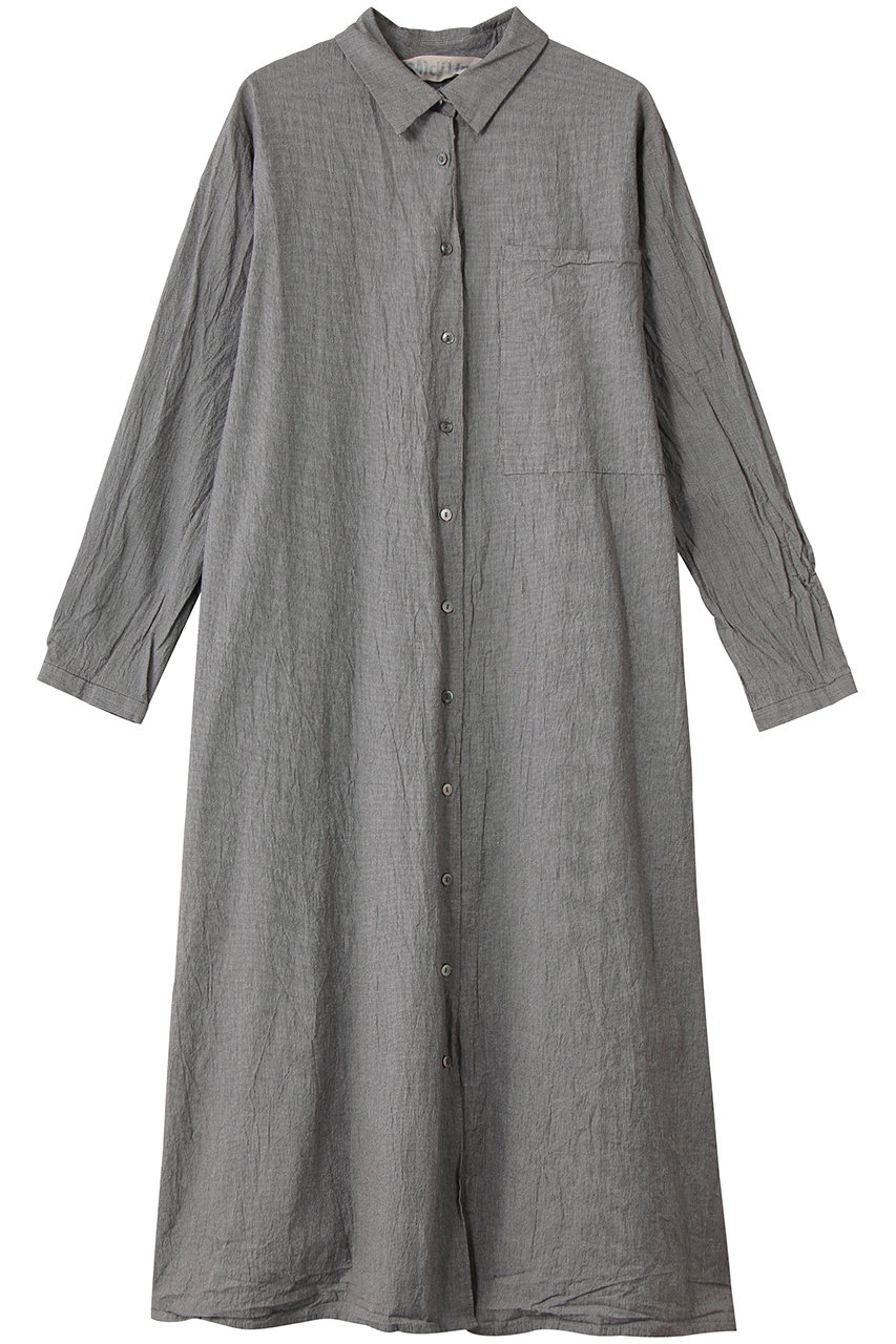 ミディウミ/MidiUmiのbig pocket shirt OP ワンピース(c.grayA/4-750033)