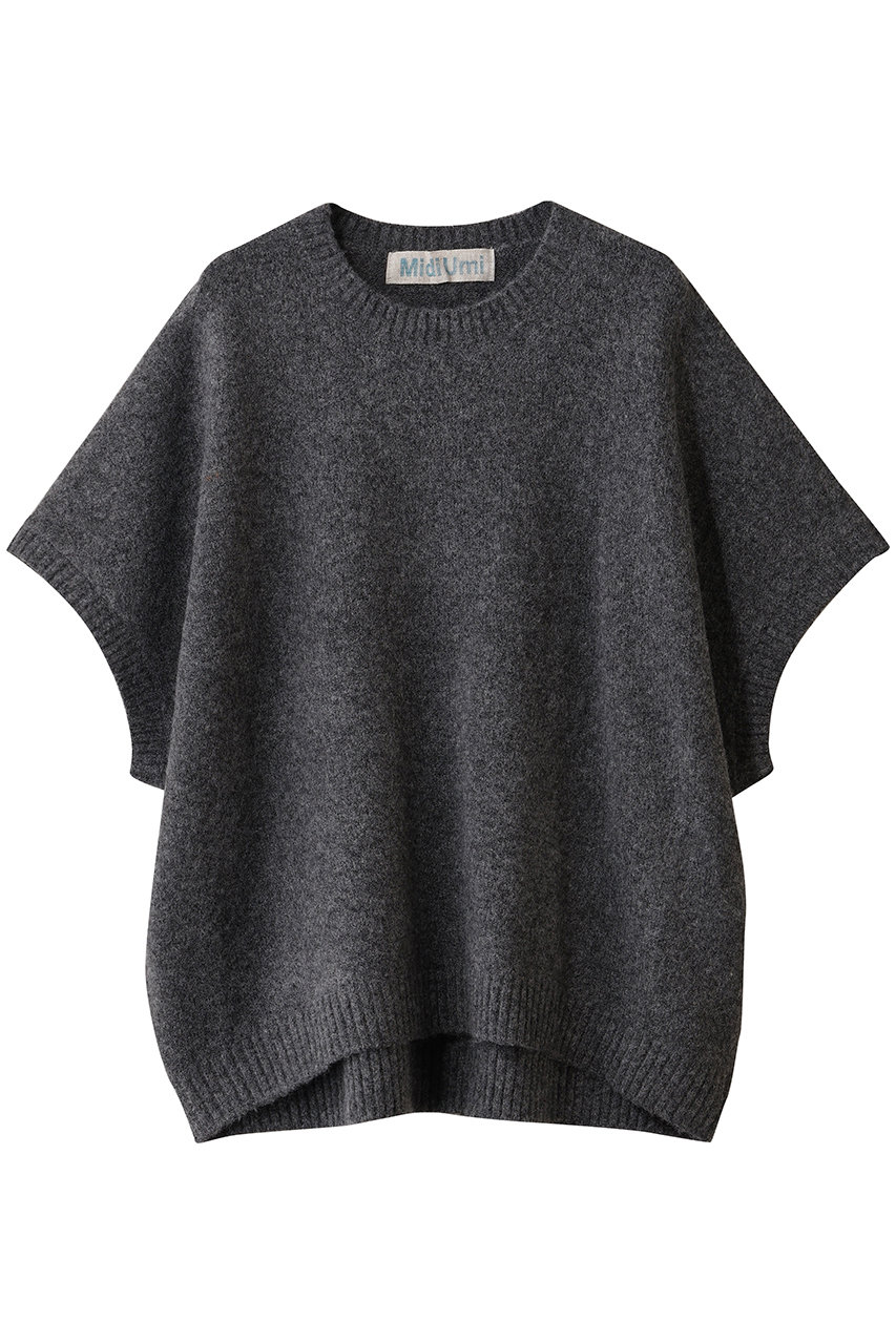 MidiUmi crew neck cocoon vest ベスト (c.gray, F) ミディウミ ELLE SHOP