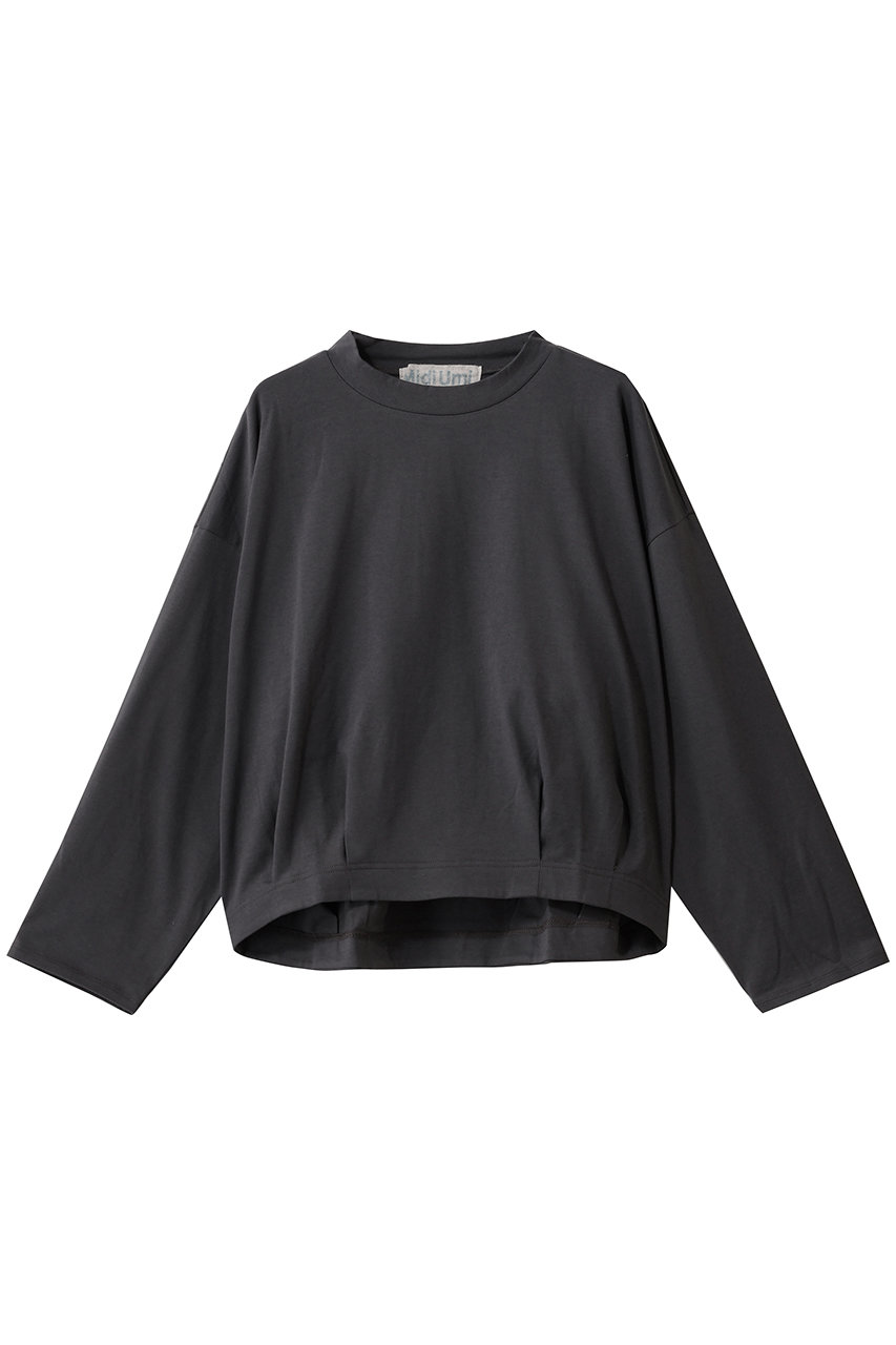 ミディウミ/MidiUmiのwide bottle neck P/O プルオーバー(c.gray/4-719754)