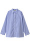 pointed collar stripe shirt シャツ ミディウミ/MidiUmi blue