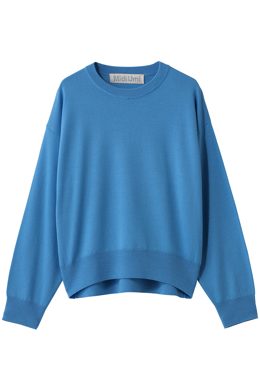 ミディウミ/MidiUmiのcrew neck knit P/O プルオーバー(l.blue/3-72963253)