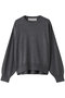 crew neck knit P/O プルオーバー ミディウミ/MidiUmi c.gray