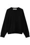 crew neck knit P/O プルオーバー ミディウミ/MidiUmi black