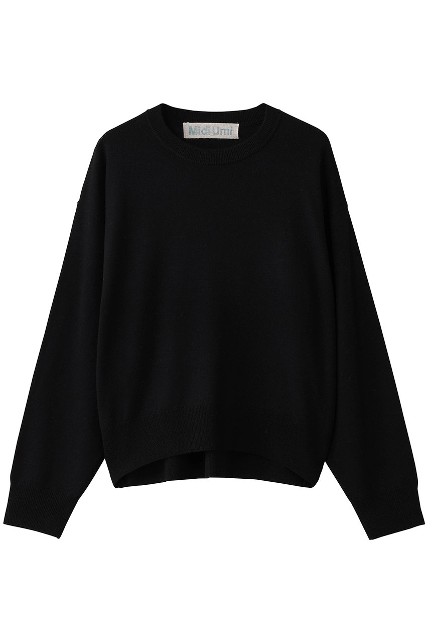 ミディウミ/MidiUmiのcrew neck knit P/O プルオーバー(black/3-72963253)