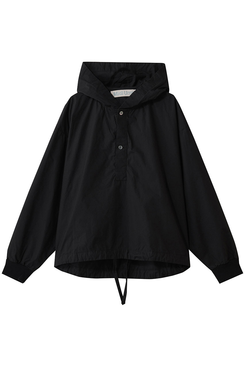 ミディウミ/MidiUmiのhooded  pullover shirt シャツ(black/3-739944)