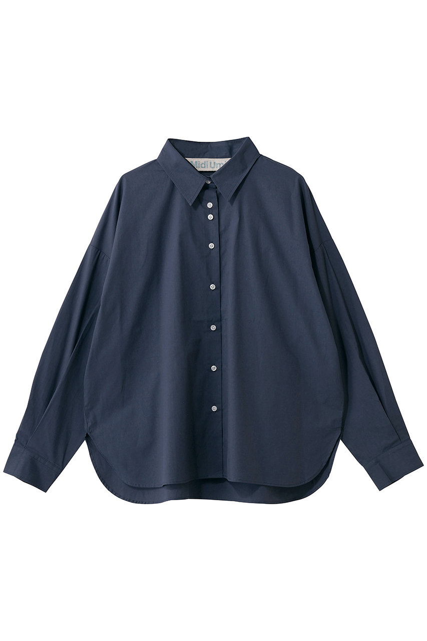 ミディウミ/MidiUmiのregular collar shirt シャツ(navy/4-730097)
