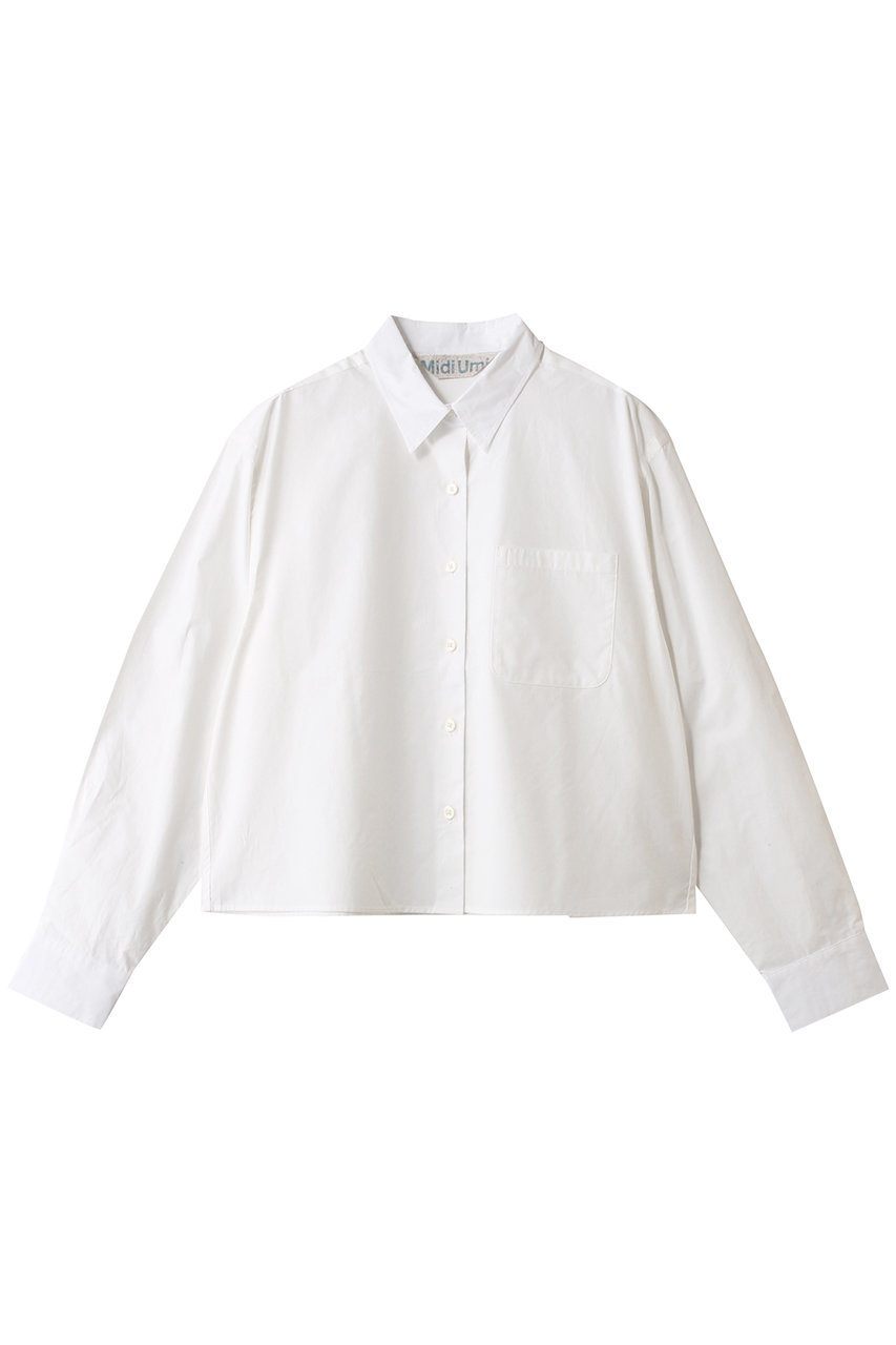 ミディウミ/MidiUmiのregular collar short shirt シャツ(off white/4-730095)