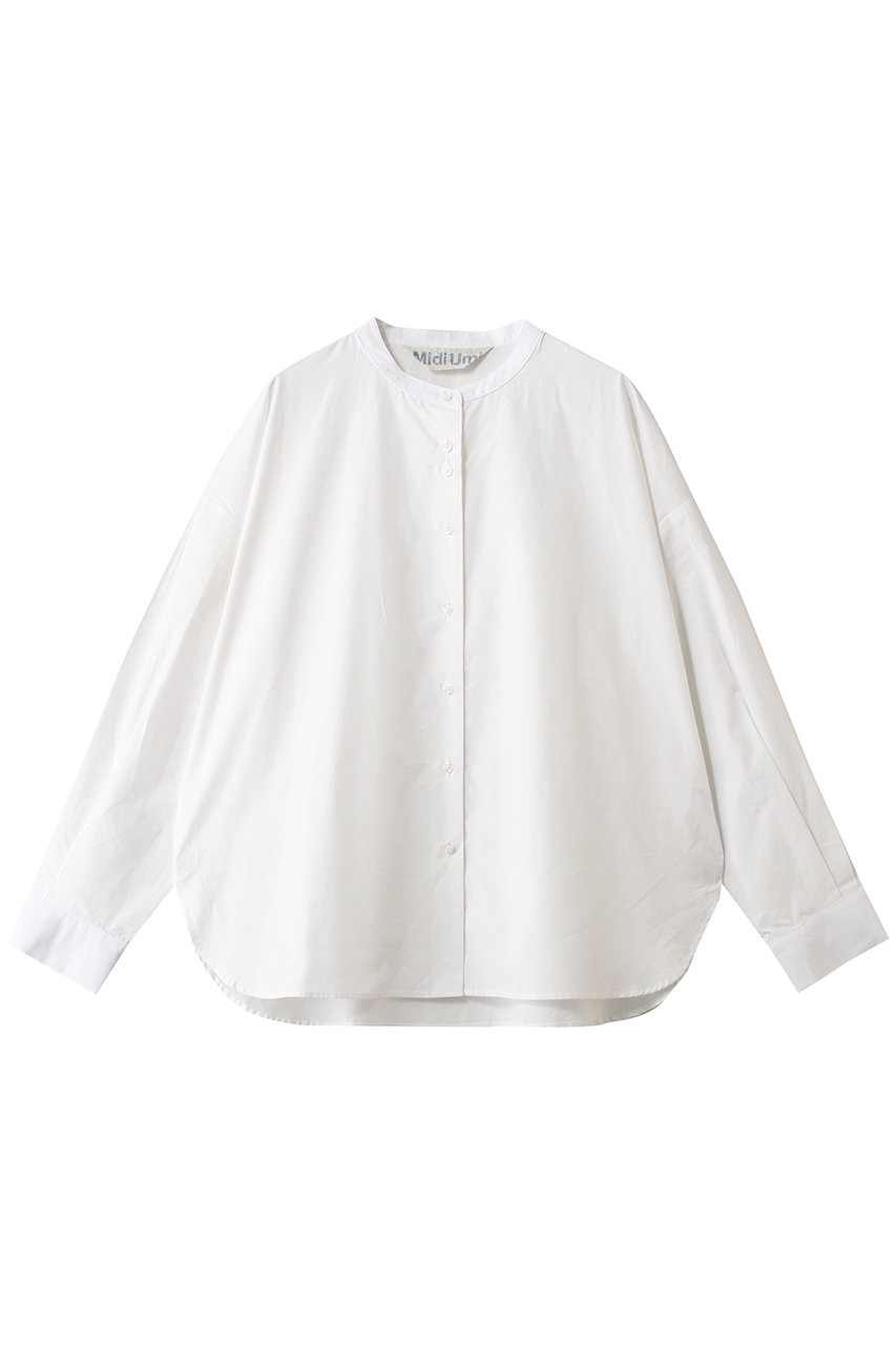 ミディウミ/MidiUmiのband collar shirt シャツ(off white/4-730096)