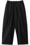 wool wide easy PT パンツ ミディウミ/MidiUmi black