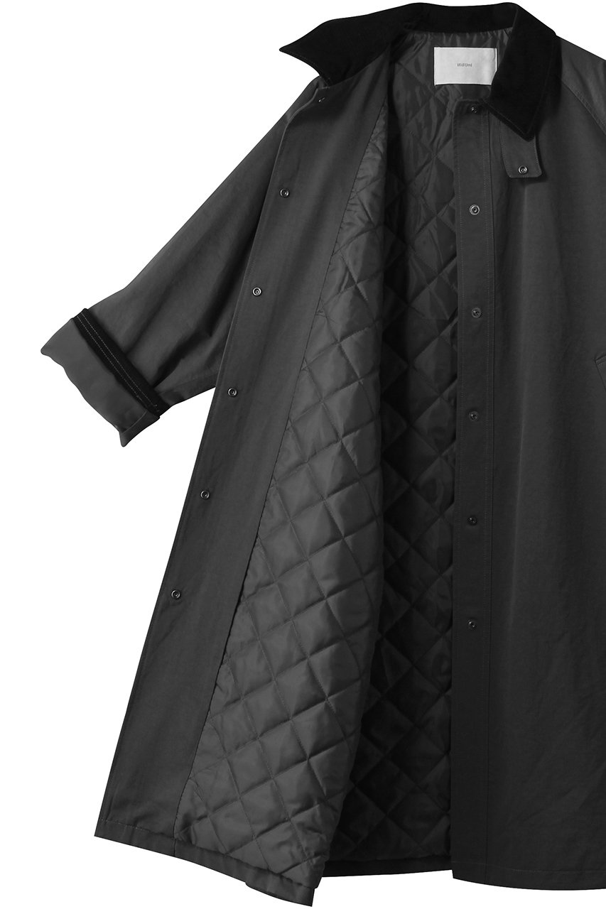 MidiUmi(ミディウミ)｜padded hunting long coat コート/ivory の通販