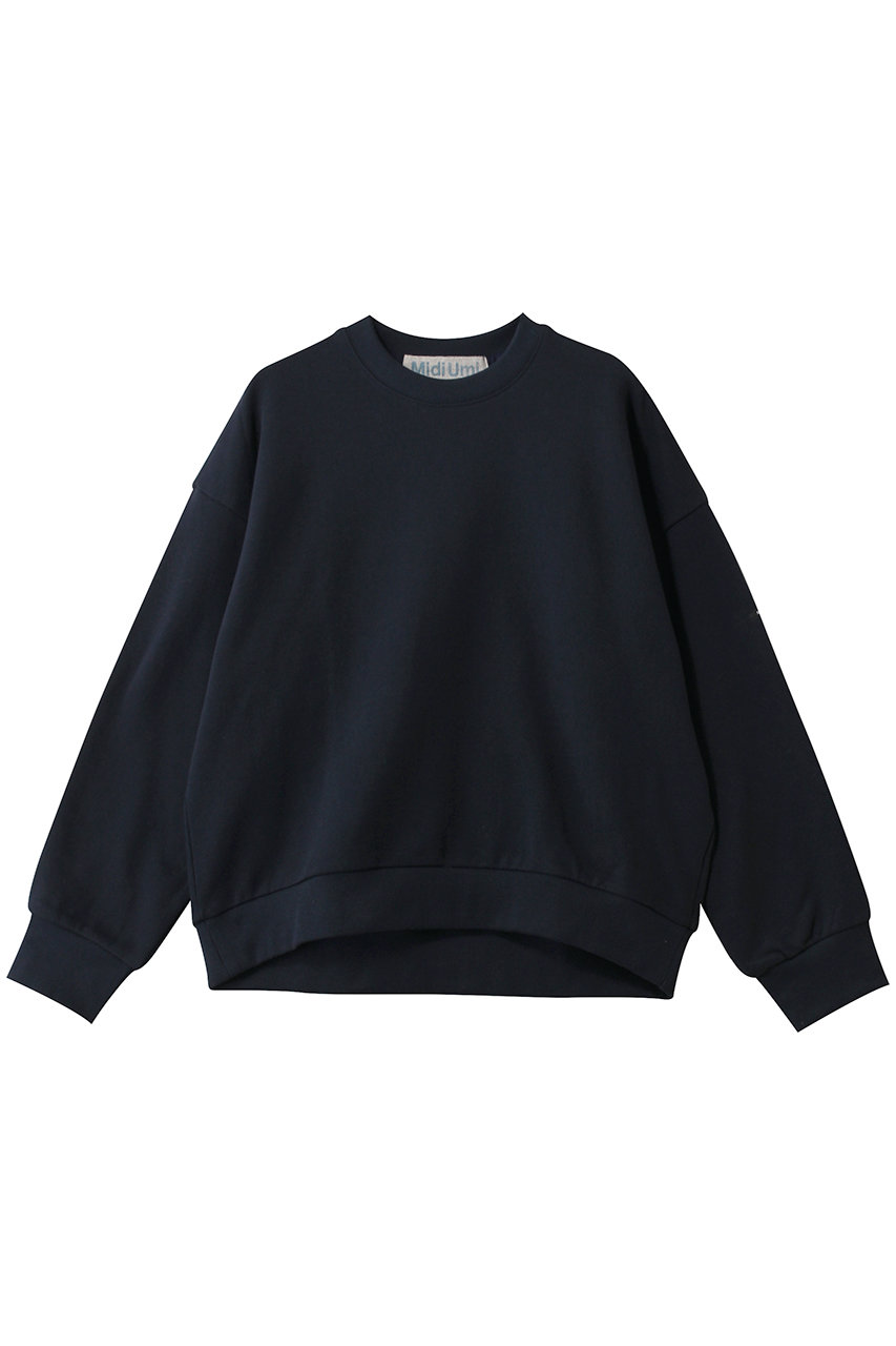 ミディウミ/MidiUmiのwide sweat PO プルオーバー(navy/4-710040)