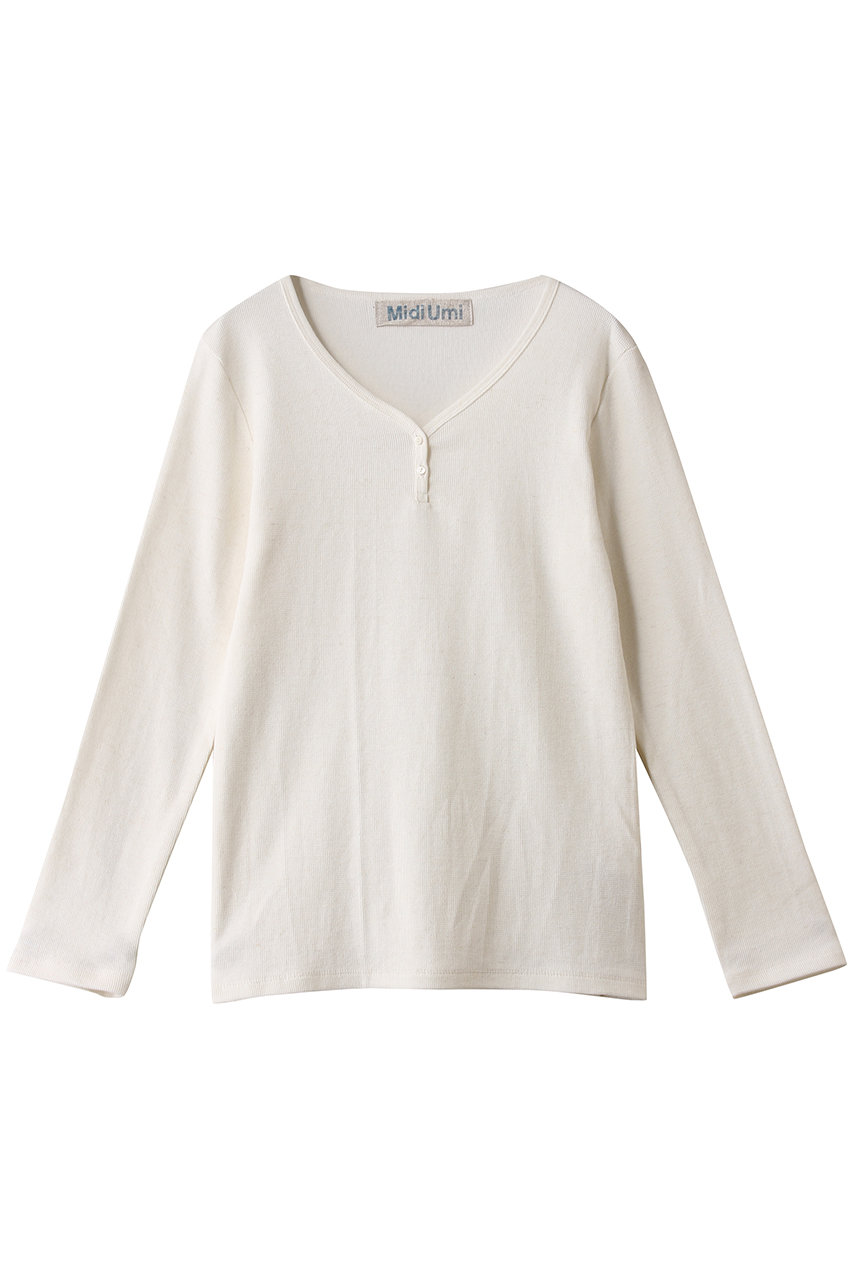 ☆Himeri☆ MidiUmi(ミディウミ)｜henry neck PO プルオーバー/off white の通販
