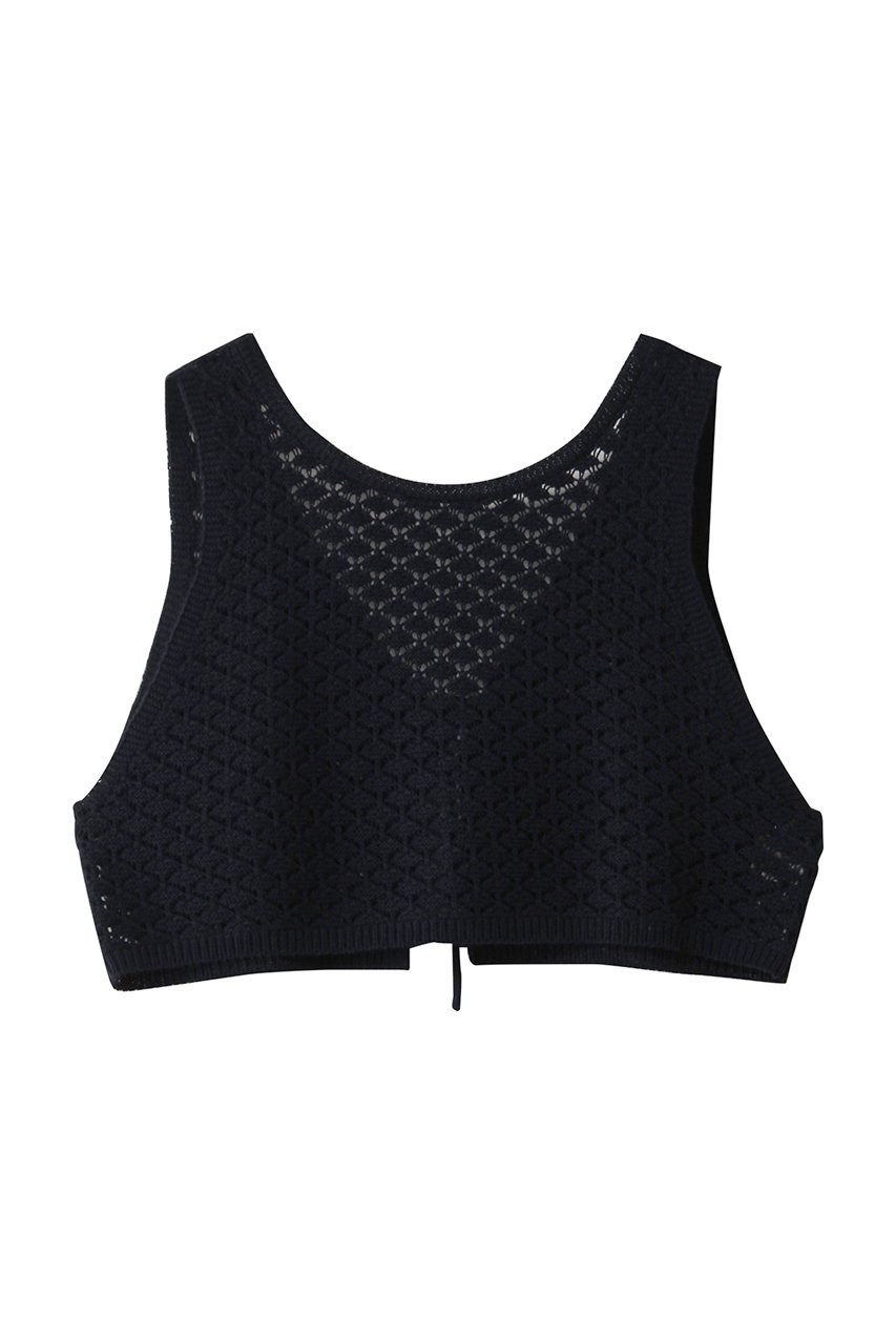 ミディウミ/MidiUmiの2way short knit vest ベスト(navy/1-720077)