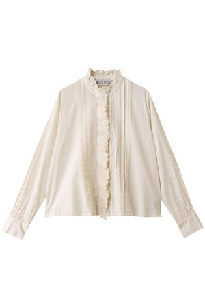 ミディウミ/MidiUmiのpin tuck lace shirt シャツ(110400/110403)