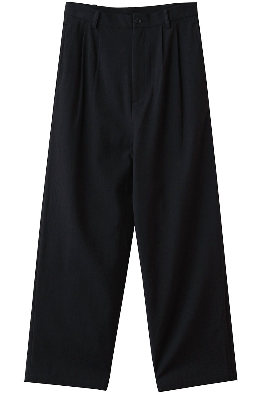 ミディウミ/MidiUmiのback satin 2tuck PT パンツ(navy/1-760073)