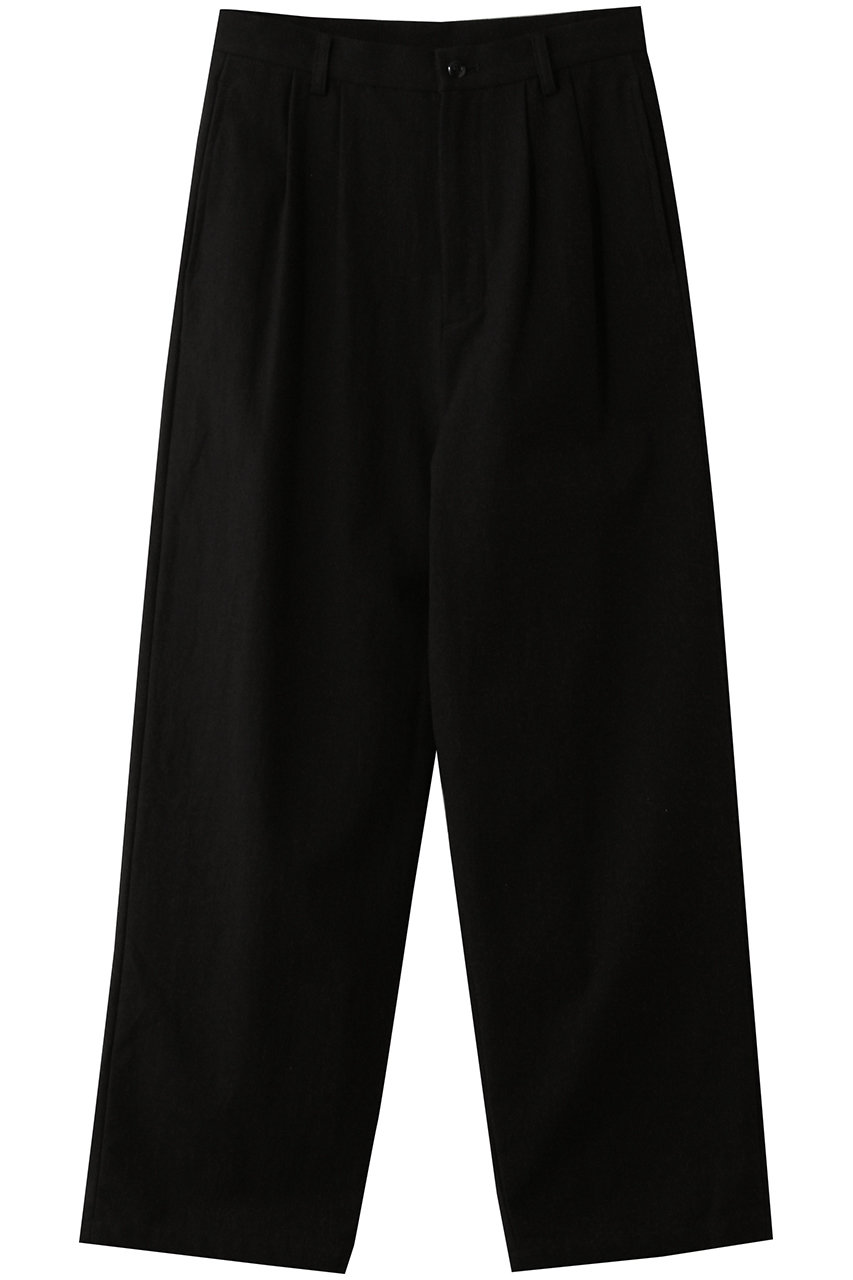 ミディウミ/MidiUmiのback satin 2tuck PT パンツ(black/1-760073)