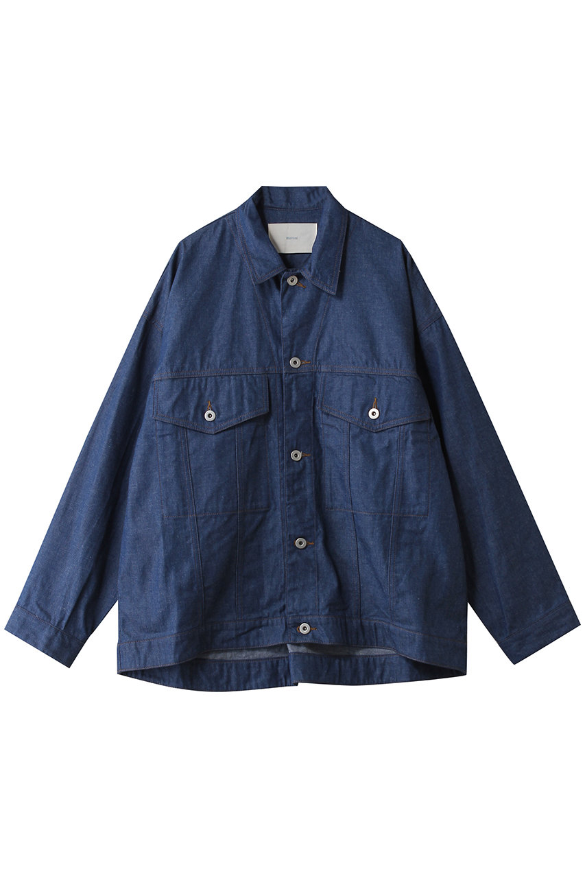 【美品!!】MIDIUMISOLID デニムジャケット MidiUmi(ミディウミ)｜wide denim JK ジャケット/blue の通販