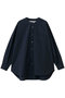 stand collar big shirt シャツ ミディウミ/MidiUmi navy