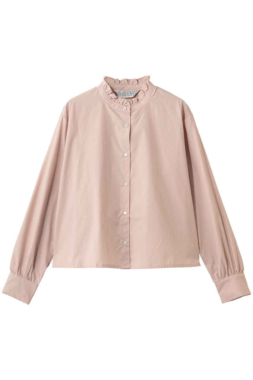 ミディウミ/MidiUmiのfrill short shirt シャツ(pink/1-730128)