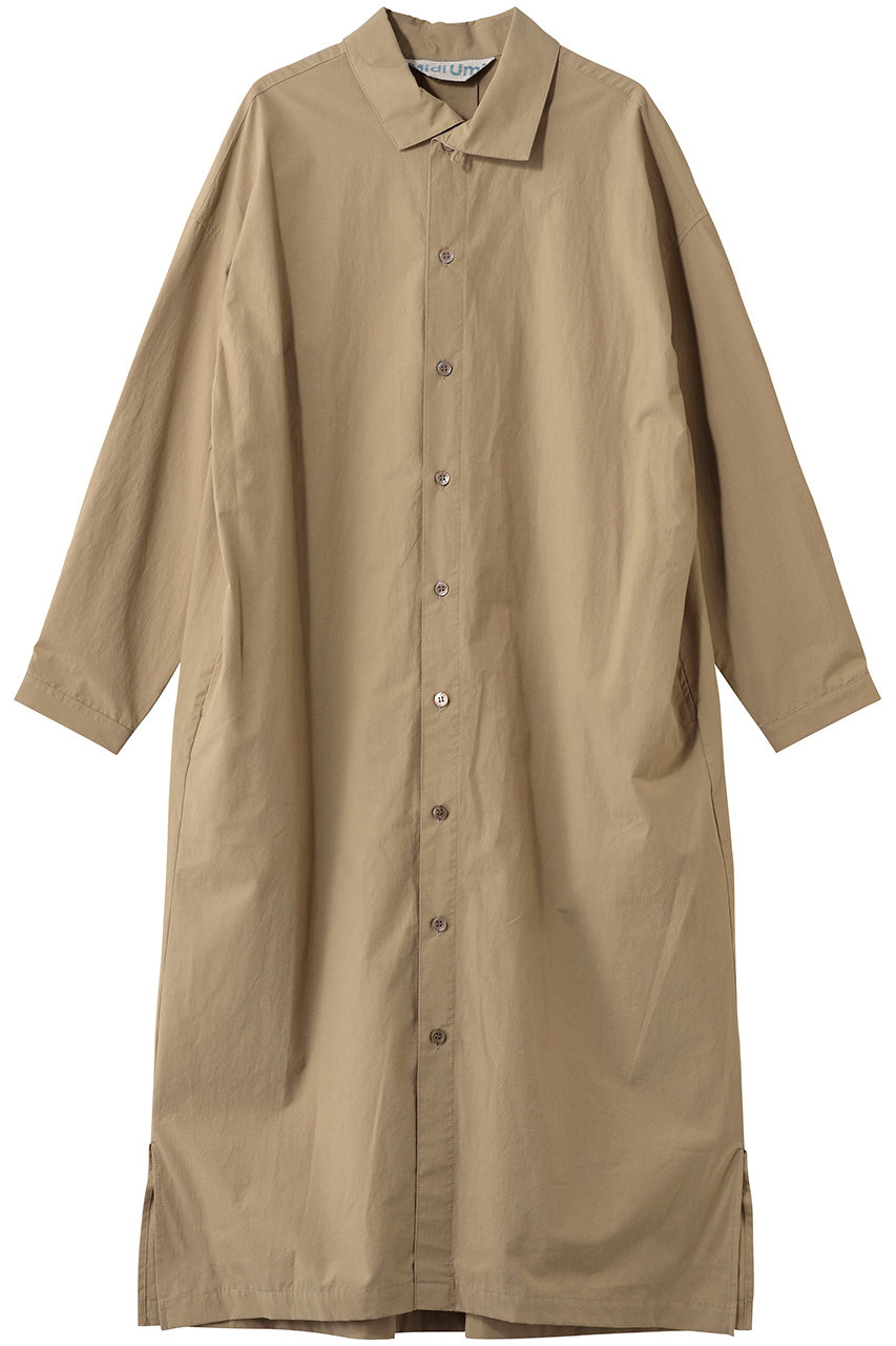 ミディウミ/MidiUmiのwork shirt OP ワンピース(beige/1-750086)