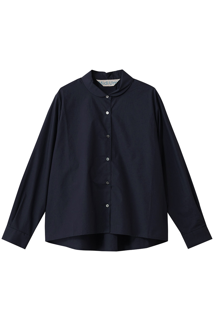 ミディウミ/MidiUmiのdutch collar shirt シャツ(navy/1-730127)