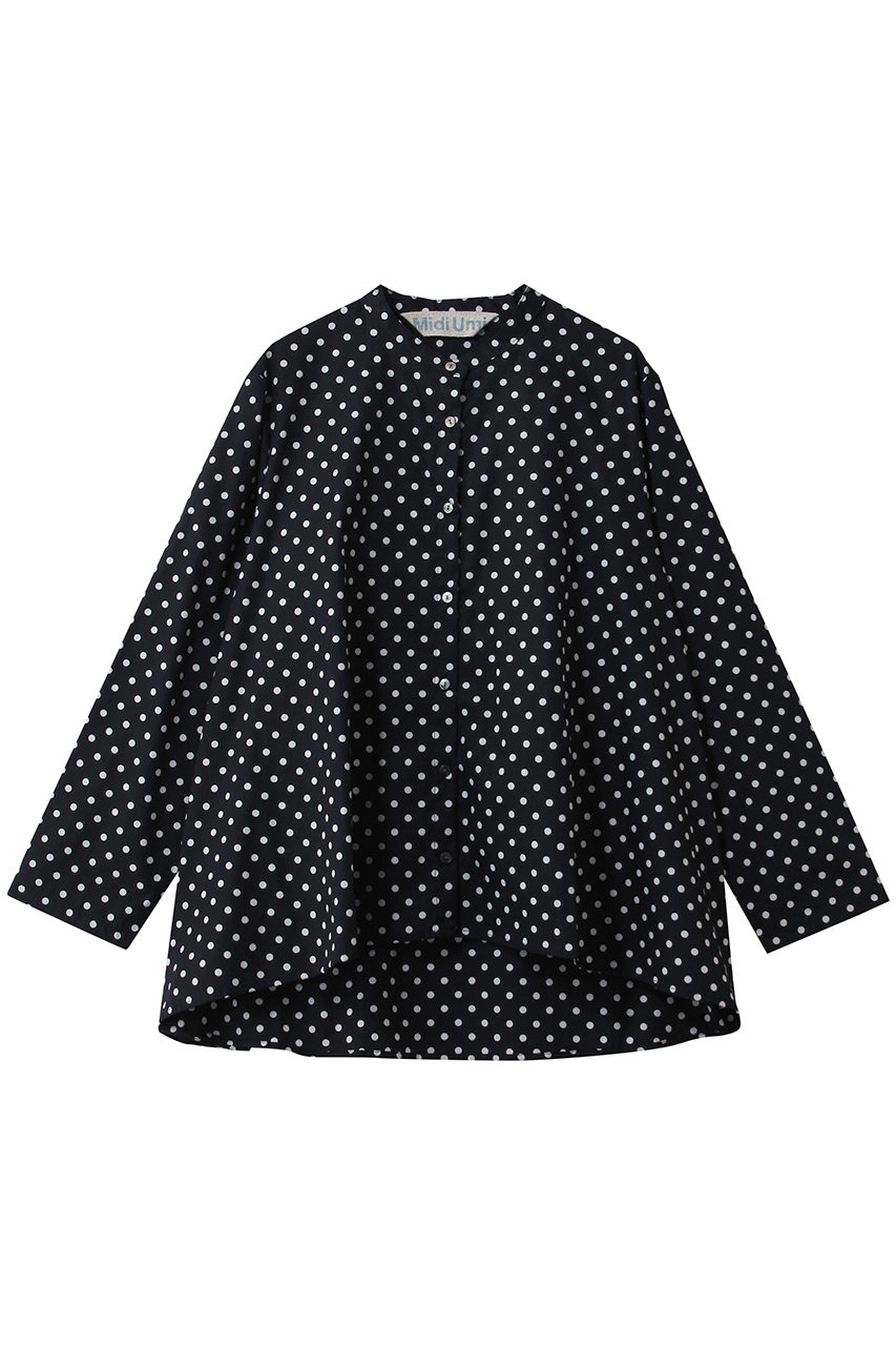 ミディウミ/MidiUmiのdots shirt シャツ(navy/3-73972861)