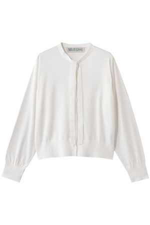 ミディウミ/MidiUmiのbow-tie knit CD カーディガン(110300/110303)