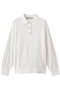 wide knit polo ポロ ミディウミ/MidiUmi off white