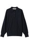 wide knit polo ポロ ミディウミ/MidiUmi navy