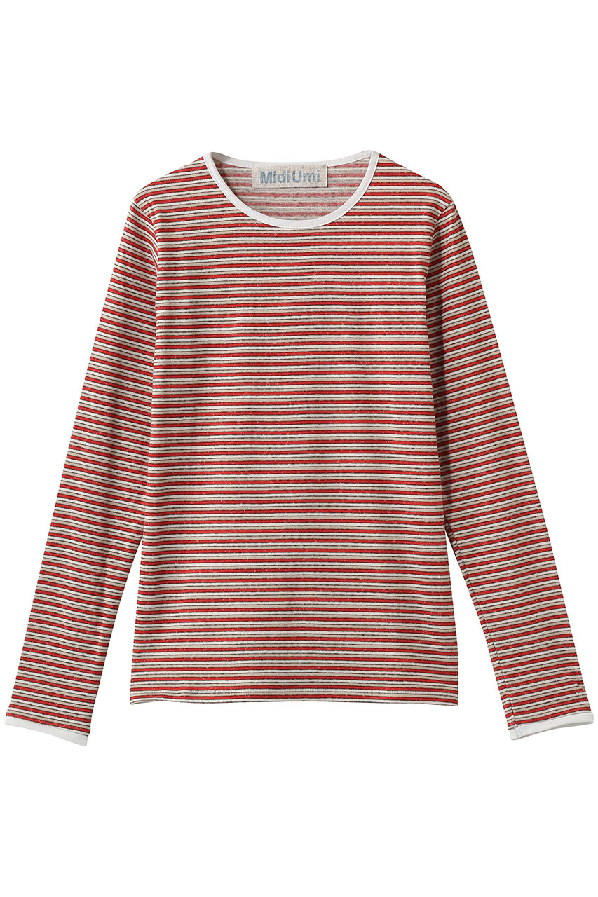 ミディウミ/MidiUmiのmulti BD PO L/S プルオーバー(red/1-710111)