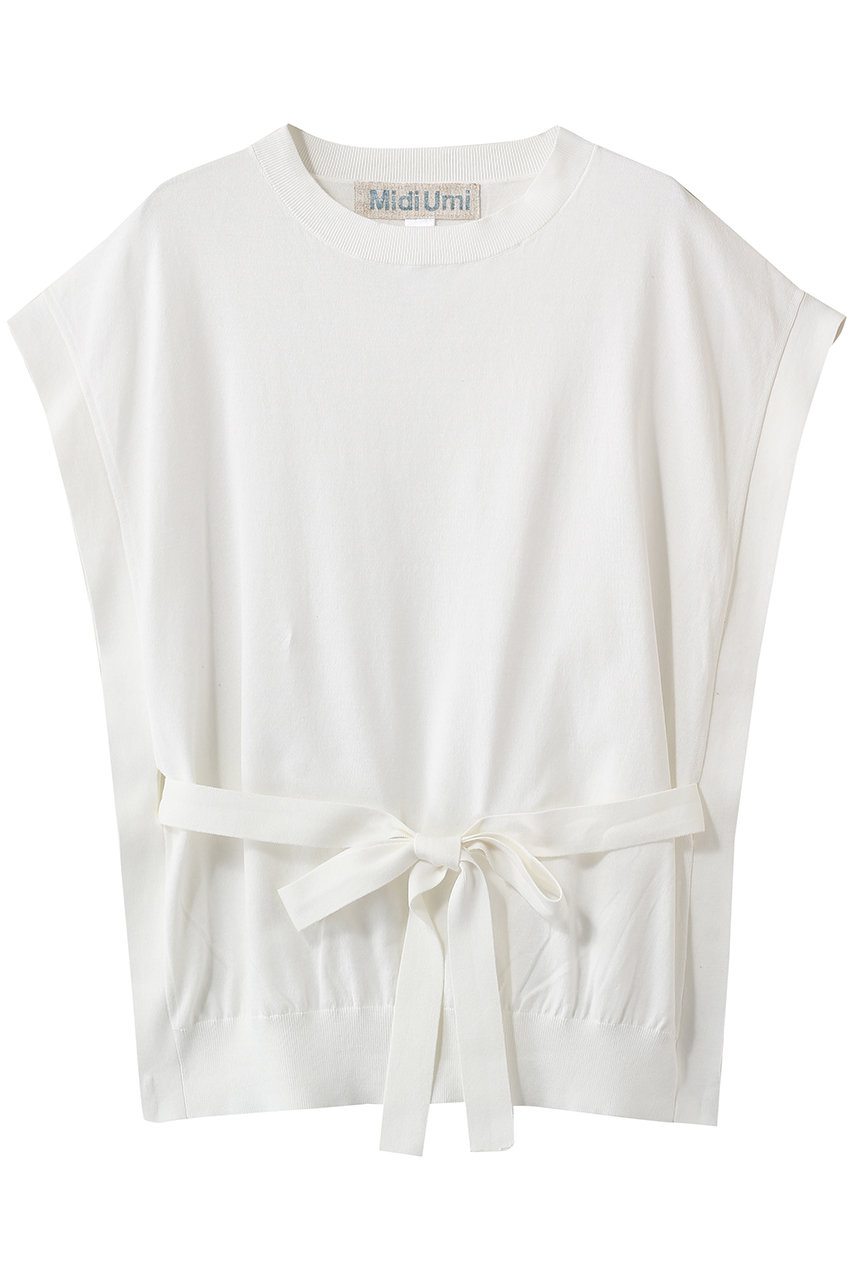 ミディウミ/MidiUmiのside ribbon vest ベスト(off white/1-720112)