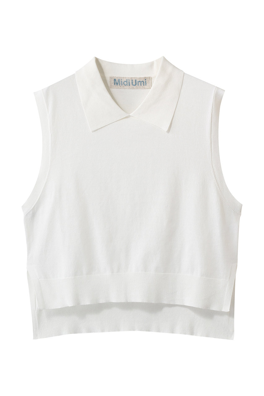 ミディウミ/MidiUmiのcollared knit vest ベスト(off white/1-720145)