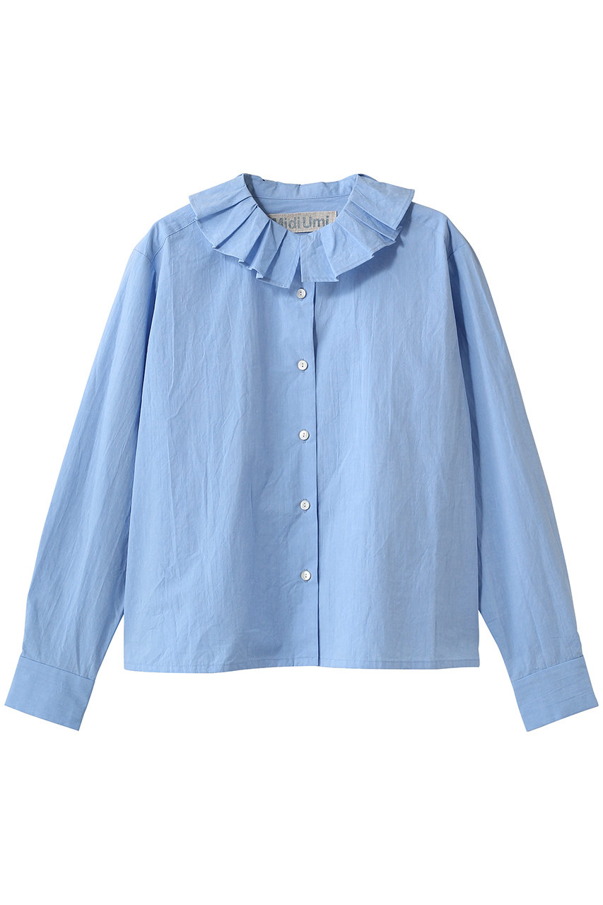 ミディウミ/MidiUmiのtuck collar shirt シャツ(l.blue/1-730105)
