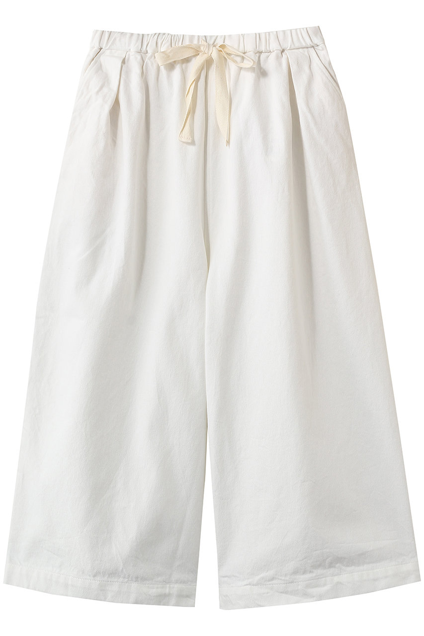 ミディウミ/MidiUmiのwide tuck denim デニムパンツ(off white/1-760151)