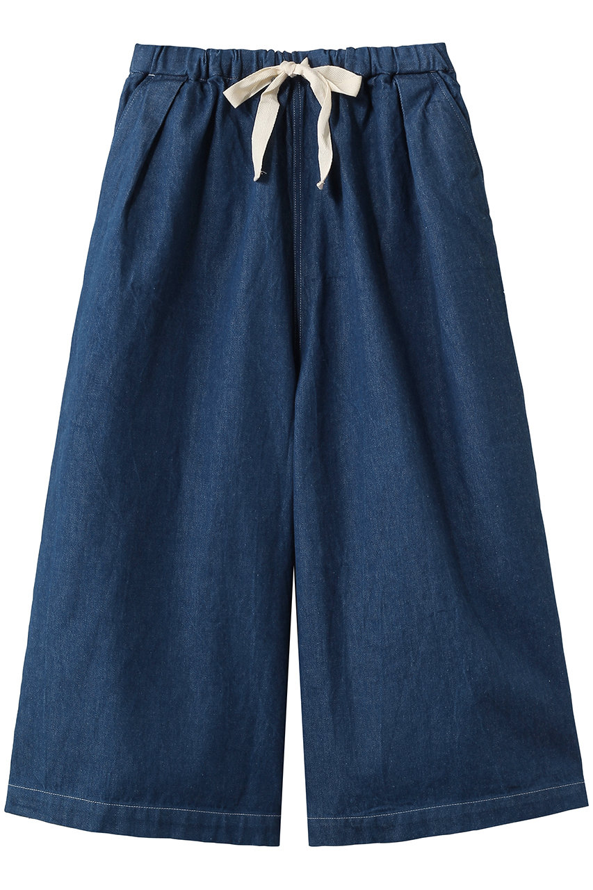 ミディウミ/MidiUmiのwide tuck denim デニムパンツ(blue/1-760151)