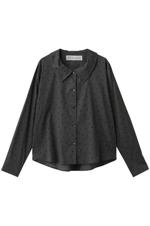 ミディウミ/MidiUmiのflat collar dots shirt シャツ(110400/110403)