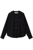 flat collar dots shirt シャツ