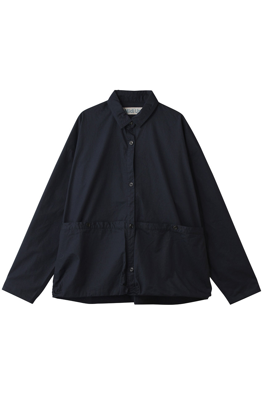 ミディウミ/MidiUmiのwork pocket shirt シャツ(navy/1-730141)