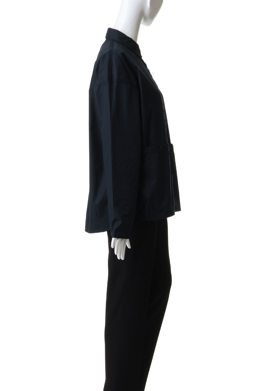 MidiUmi(ミディウミ)｜work pocket shirt シャツ/navy の通販
