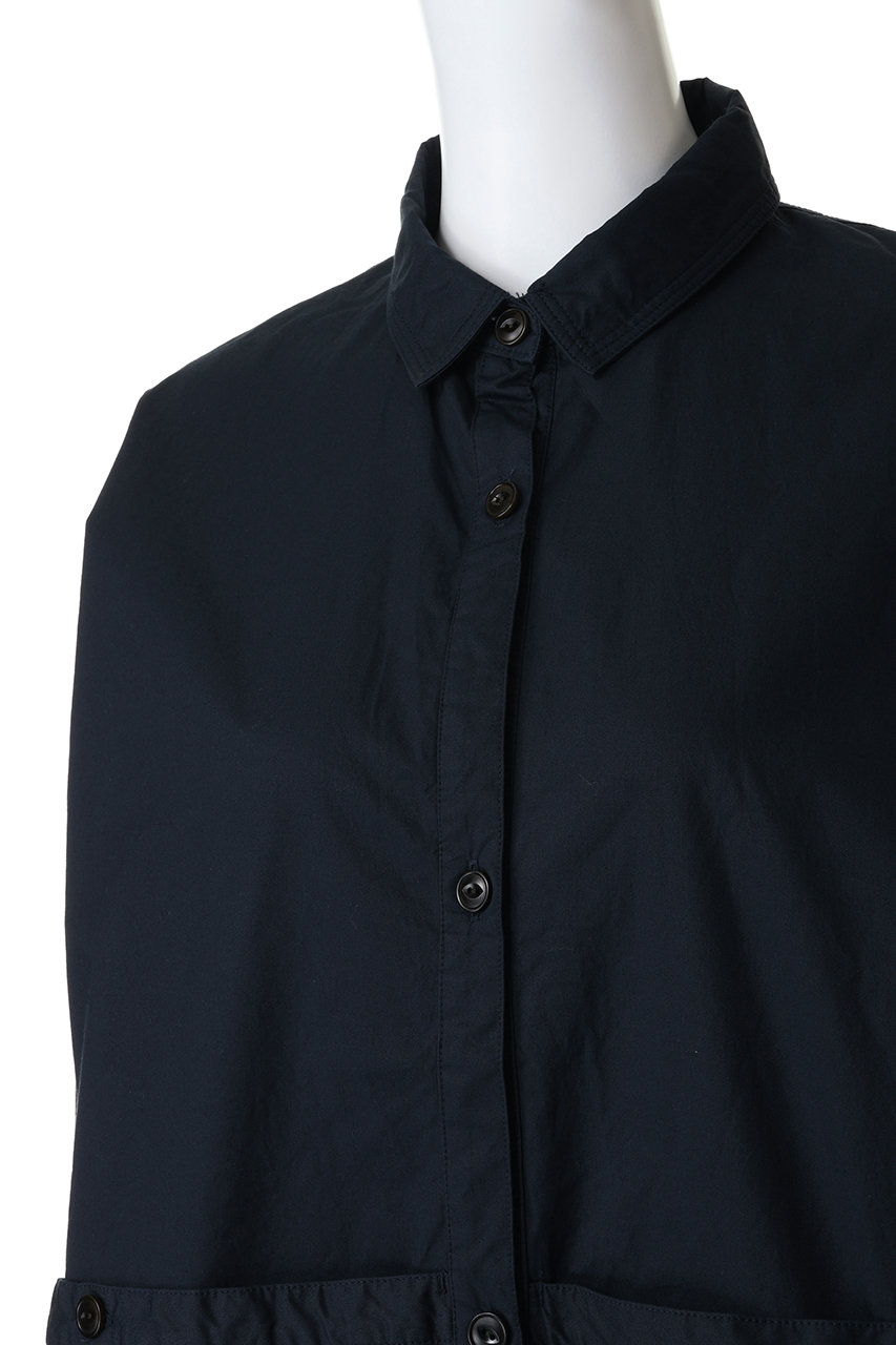 MidiUmi(ミディウミ)｜work pocket shirt シャツ/navy の通販