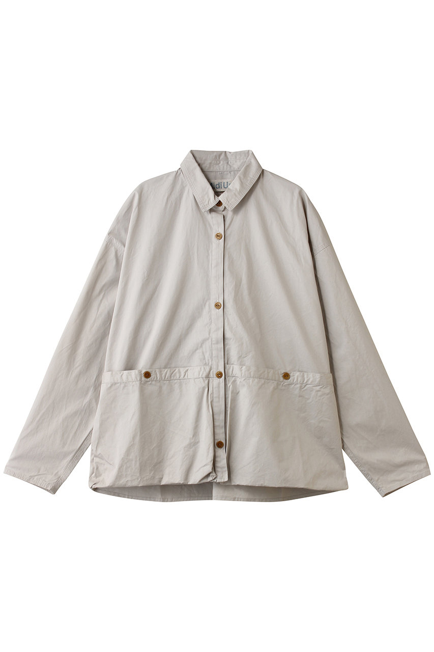 ミディウミ/MidiUmiのwork pocket shirt シャツ(l.gray/1-730141)