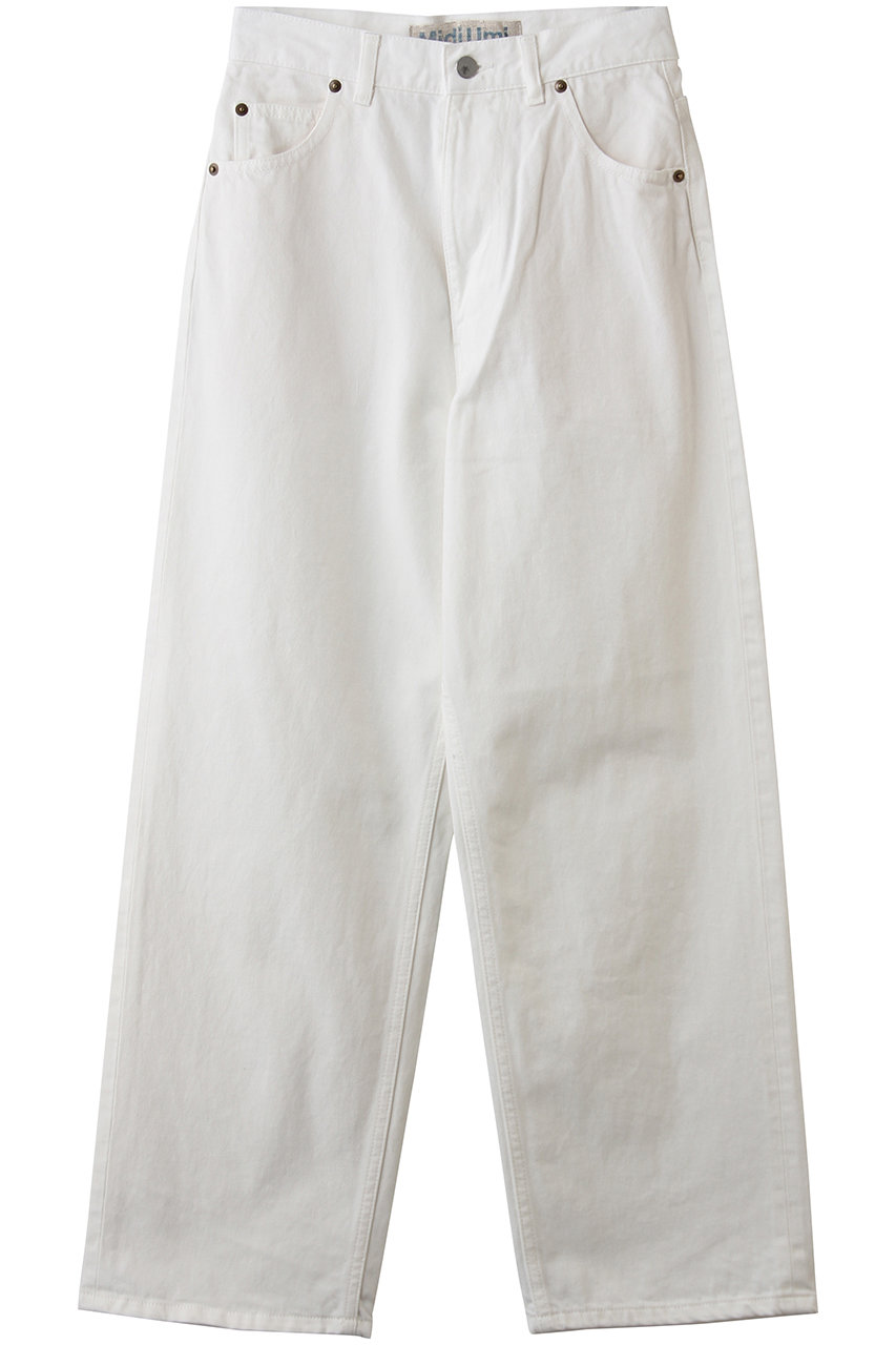 ミディウミ/MidiUmiのhigh waist straight denim デニム(off white/1-760070)
