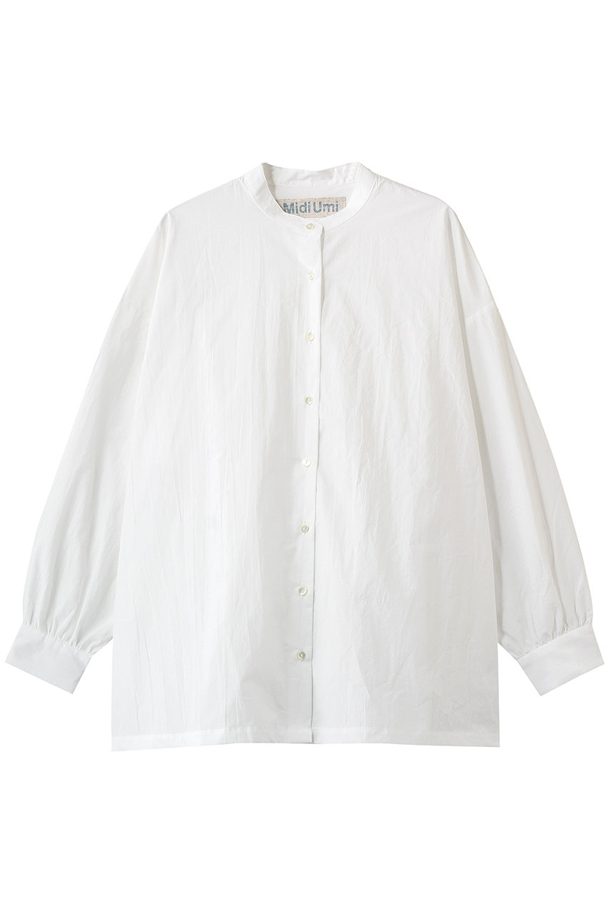 ミディウミ/MidiUmiのwide back gather shirt シャツ(off white/1-730130)