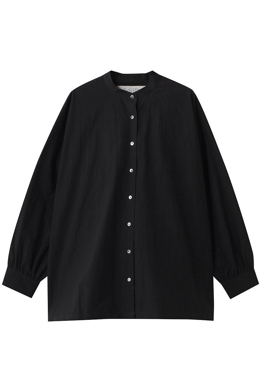 ミディウミ/MidiUmiのwide back gather shirt シャツ(black/1-730130)