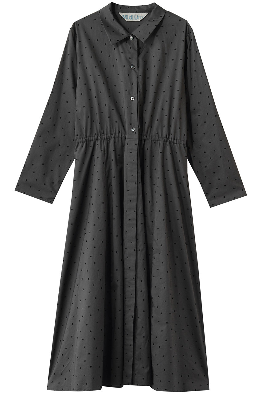ミディウミ/MidiUmiのwaist switching dots OP ワンピース(c.gray/1-750119)